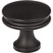 Jeffrey Alexander 1-1/4" Diameter Matte Black Marie Cabinet Knob 445MB - alternate 1